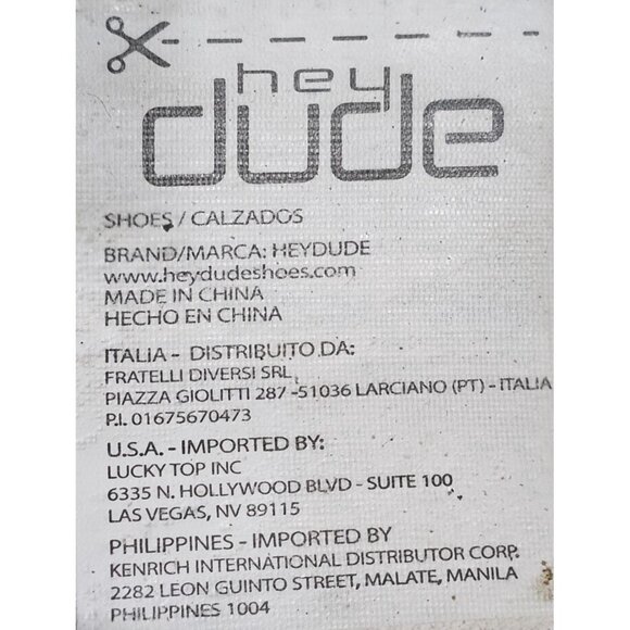 Hey Dude Wally Sox Charcoal Mens Size 11 Comfort Casual Shoes - Picture 8 of 13